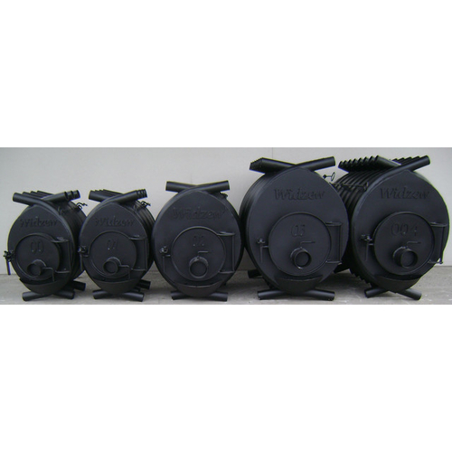 Ассортимент печей на дровах и булерьянов компании Вiдзев c варочной поверхностью | 